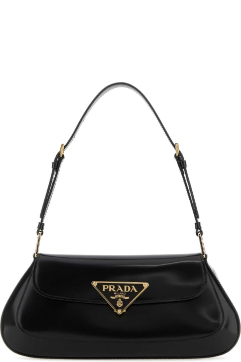 Bags Sale for Women Prada Black Leather Shoulder Bag