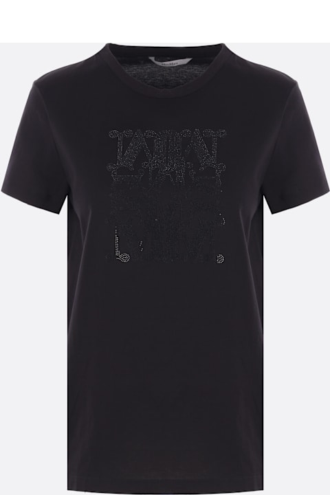 Max Mara Cotton T-shirt With M Monogram Print