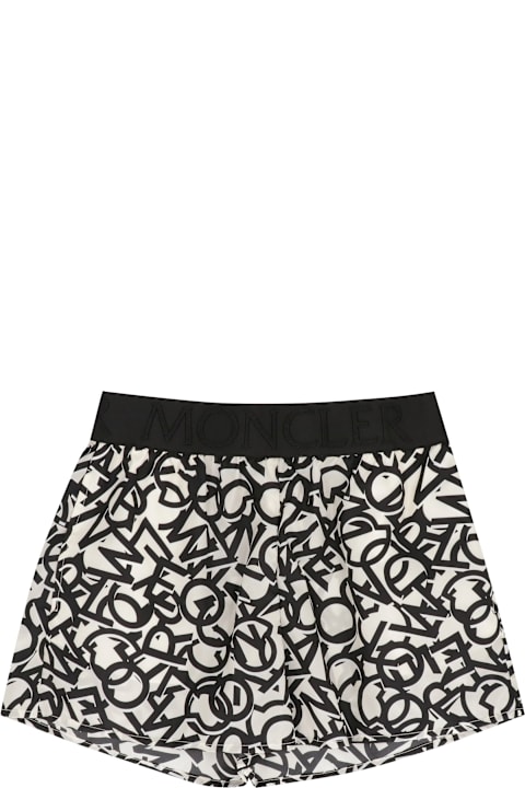 Sale for Kids Moncler Printed Techno Fabric Shorts