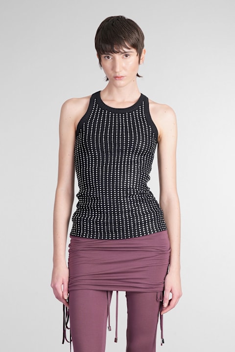 The Attico for Women The Attico Topwear In Black Cotton