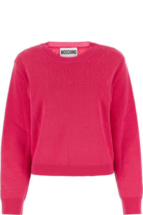 ウィメンズ Moschinoのニットウェア Moschino Fuchsia Viscose Sweater
