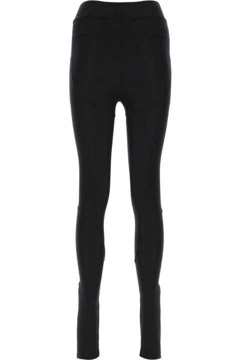 Clothing for Women Burberry Black Stretch Nylon Leggings