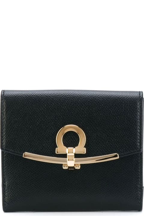 Ferragamo Wallets for Women Ferragamo Black Leather Wallet