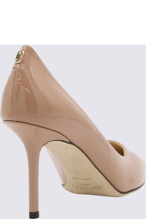 Jimmy Choo High-Heeled Shoes for Women Jimmy Choo Pink Patent Leather Love 85 Mm Pumps