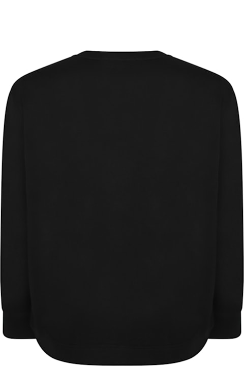 Moncler Fleeces & Tracksuits for Men Moncler Black Logo Sweatshirt