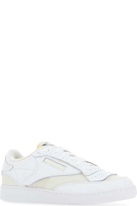 Reebok for Women Reebok White Leather And Fabric Project 0 Cc Memory Of V2 Sneakers