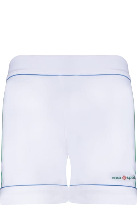 Casablanca Pants & Shorts for Women Casablanca White Casa Sport Cyclist Shorts