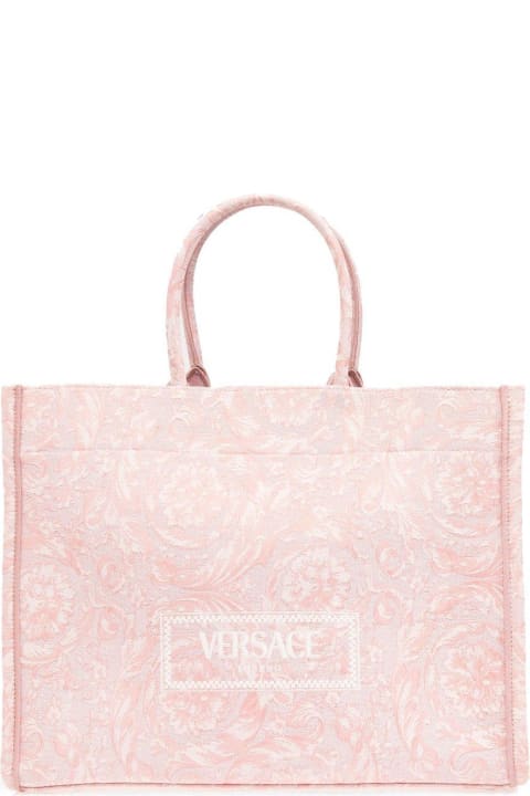 Fashion for Women Versace Athena Barocco Jacquard Large Tote Bag
