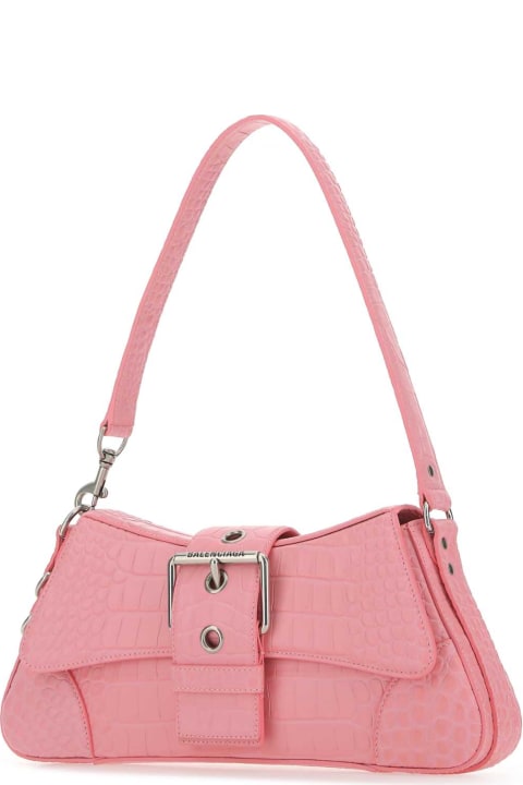 ウィメンズ Balenciagaのバッグ Balenciaga Pink Leather Lindsay M Shoulder Bag