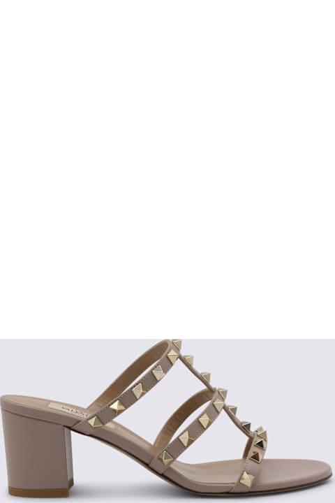 Valentino Garavani Beige Leather Sandals