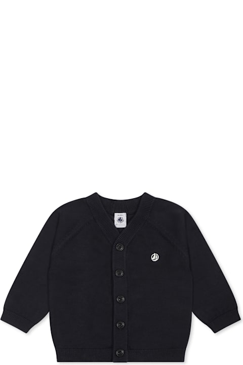 Petit Bateau Sweaters & Sweatshirts for Baby Girls Petit Bateau Blue Cardigan For Baby Boy