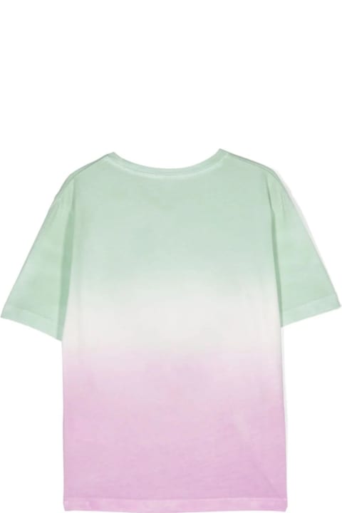 Fashion for Women Stella McCartney Kids Medallion Logo Ombré T-shirt In Pastel Multicolour