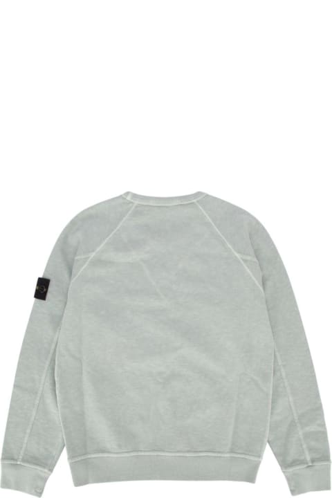 Topwear for Boys Stone Island Compass-patch Crewneck Sweatshirt