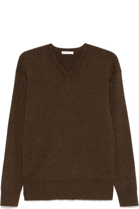 The Row for Kids The Row Cashmere Blend V-necked Sweater