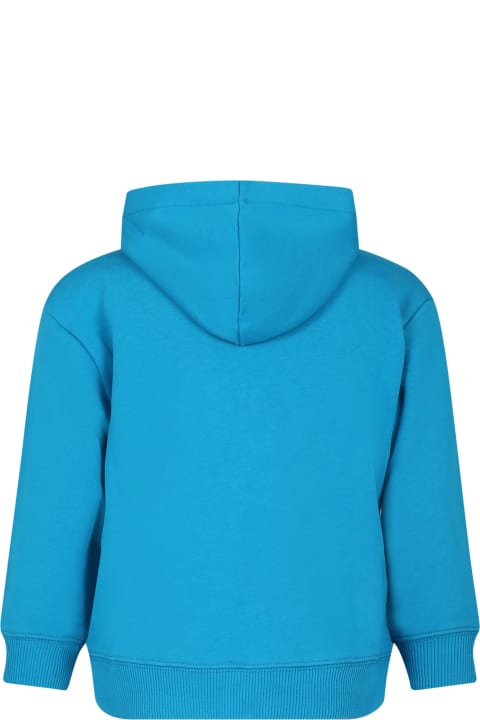 Lanvin for Kids Lanvin Light Blue Sweatshirt For Boy