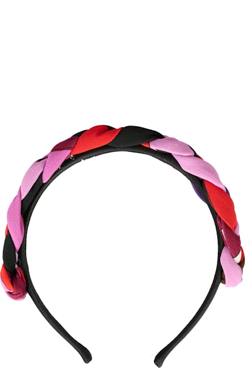 Homeware Pucci Multicolor Headband For Girl With Marble Print