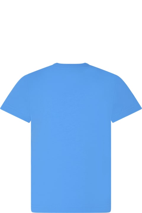 Dsquared2 T-Shirts & Polo Shirts for Boys Dsquared2 Light Blue T-shirt For Boy With Logo