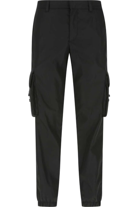 Prada Pants for Men Prada Black Re-nylon Cargo Pant