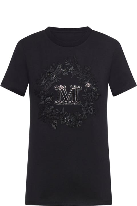 ウィメンズ トップス Max Mara Logo Embellished Crewneck T-shirt