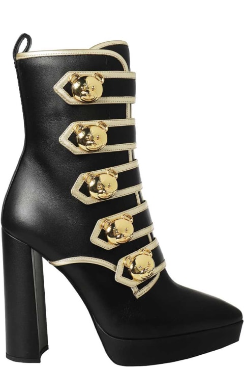 Moschino Boots for Women Moschino Leather Ankle Boots