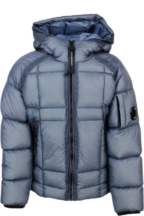 C.P. Company for Women C.P. Company Dd Shell Down Jacket In Real Goose Down In Ultralight Fabric With Checkered Texture.