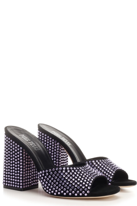 Homeware Paris Texas Crystal Embellished Mules