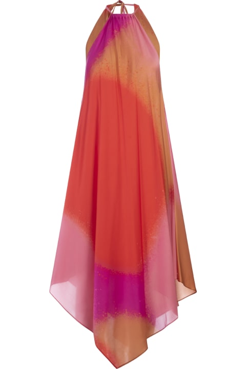 Gianluca Capannolo Jumpsuits for Women Gianluca Capannolo Multicolour Silk Asymmetrical Sleeveless Dress