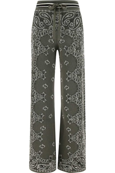 Pants & Shorts for Women AMIRI Embroidered Cotton Blend Joggers