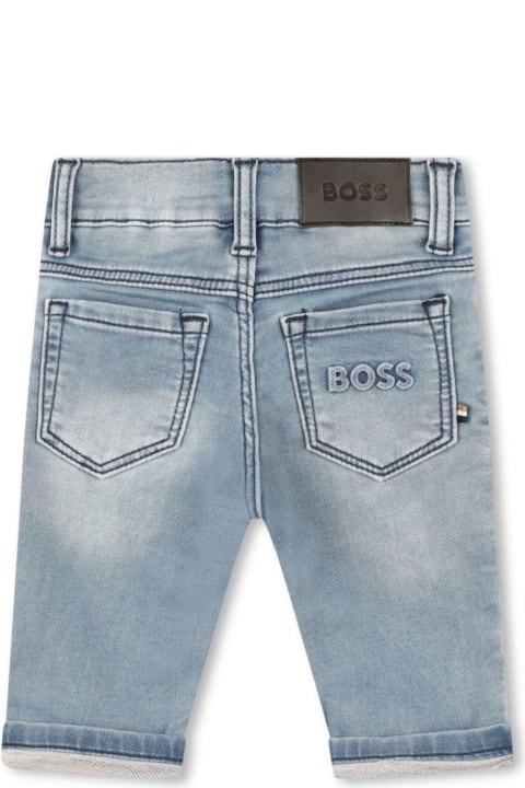 Hugo Boss Bottoms for Baby Boys Hugo Boss Straight Jeans With Patch