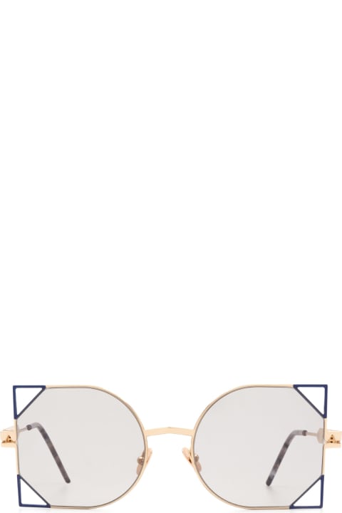 SO.YA Eyewear for Women SO.YA Rania Shiny Gold Rose & Shiny Navy Sunglasses