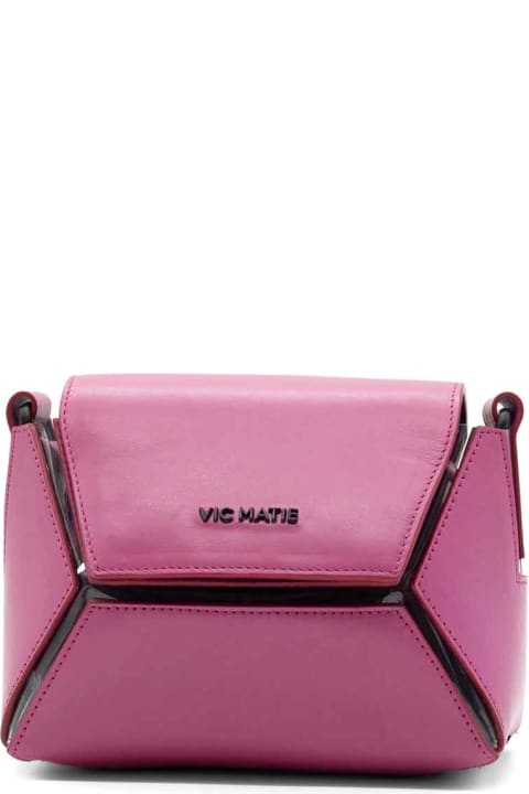 Vic Matié Shoulder Bags for Women Vic Matié Pink Shoulder Bag With Logo