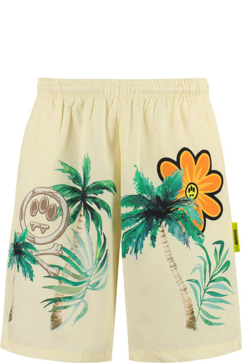 Barrow Pants for Men Barrow Printed Cotton Bermuda Shorts
