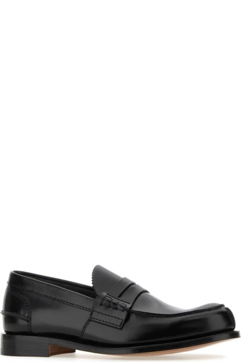 Church's for Men Church's Black Leather Pembrey Loafers