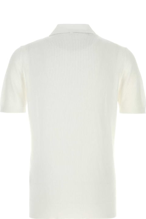 Fedeli for Women Fedeli White Cotton Polo Shirt
