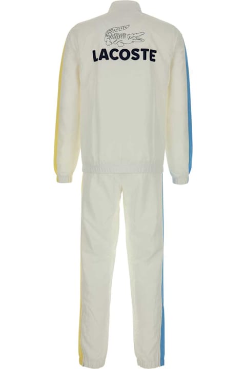 Fleeces & Tracksuits for Men Lacoste White Polyester Tracksuit