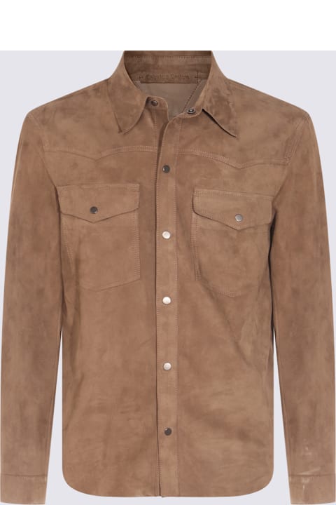 Salvatore Santoro Clothing for Men Salvatore Santoro Brown Leather Jacket