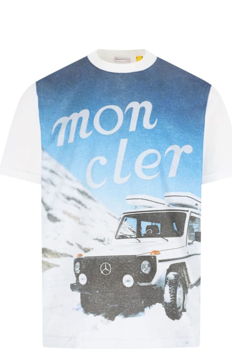 Clothing Sale for Men Moncler Genius X Mercedes-benz By Nigo Logo T-shirt