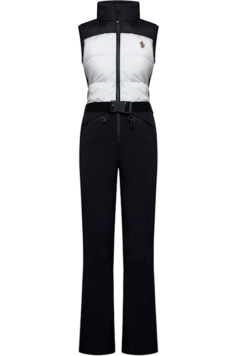 Suits for Women Moncler Grenoble Logo Detailed Zip-up Ski Suit