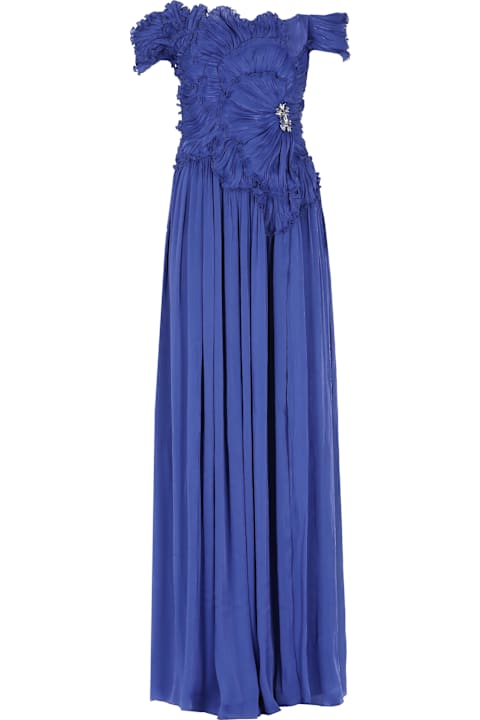 Costarellos Dresses for Women Costarellos Lurex Georgette Dress