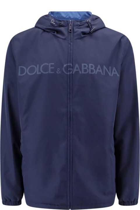 Dolce & Gabbana Coats & Jackets for Men Dolce & Gabbana Windbreaker Logo Jacket