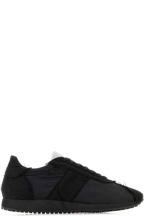 The Row Shoes for Men The Row Black Fabric Mika Sneakers