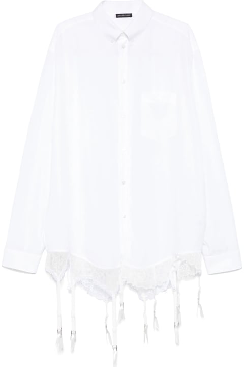 Balenciaga Clothing for Women Balenciaga Lingerie Shirt In Lyocell Poplin
