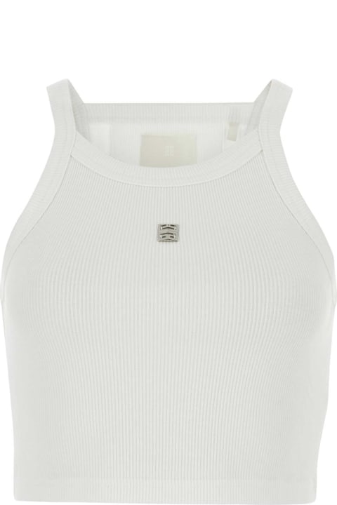 Givenchy for Women Givenchy White Cotton Crop-top