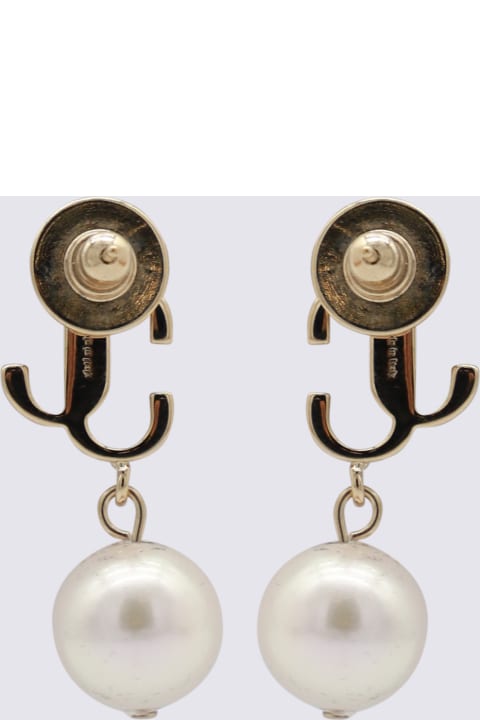 أدوات منزلية Jimmy Choo Gold Tone Brass Earrings