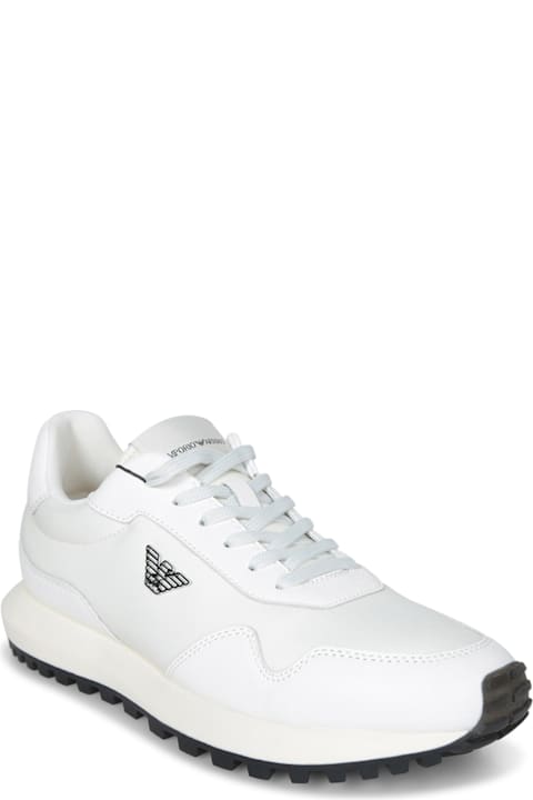 Emporio Armani أحذية لـ القسم الرجالي Emporio Armani Sustainability Values Lace-up Sneakers