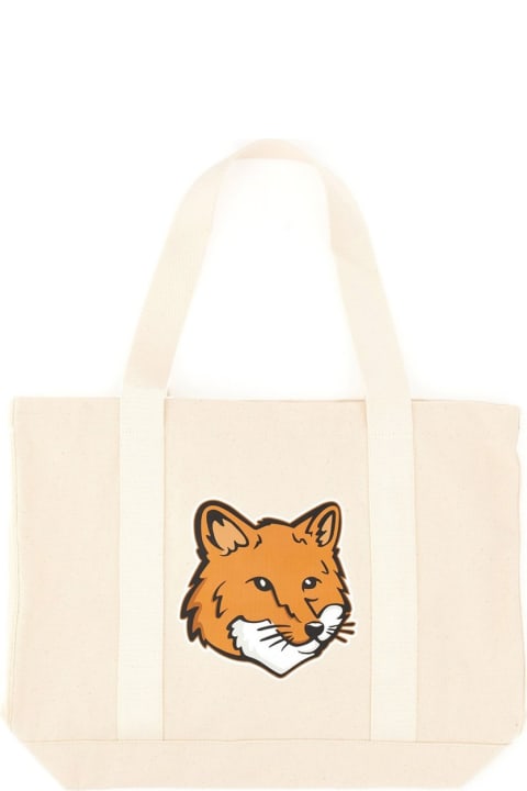 Totes for Men Maison Kitsuné Fox Head Print Bag