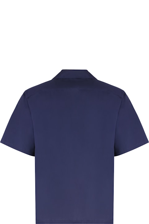 قمصان لـ القسم الرجالي Prada Short Sleeve Cotton Shirt