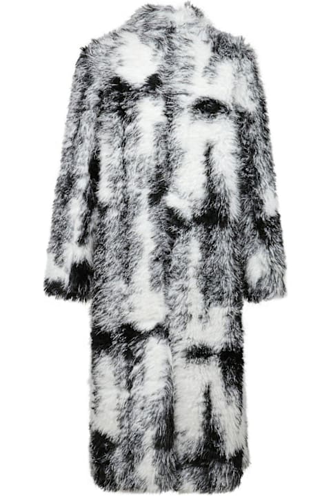 آخر صيحات الموضة من السيدات Ganni Faux Fur Coat