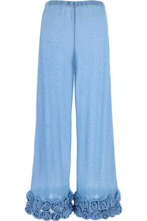 Oseree for Women Oseree Light-blue Nylon Wide-leg Pant