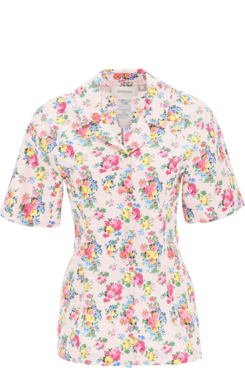 Max Mara Clothing for Women Max Mara Flower Cotton Poplin Shirt